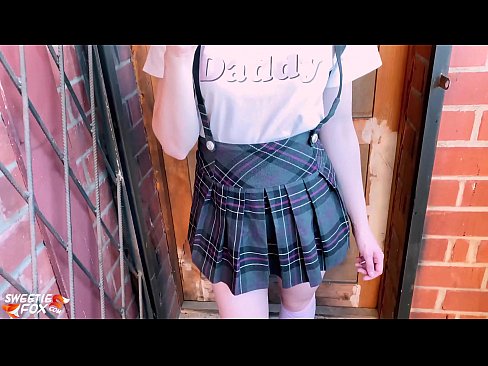 ❤️ Schoolgirl Sucks her dick deeply and fucks instead of classes. ❤️ Fucking at us
