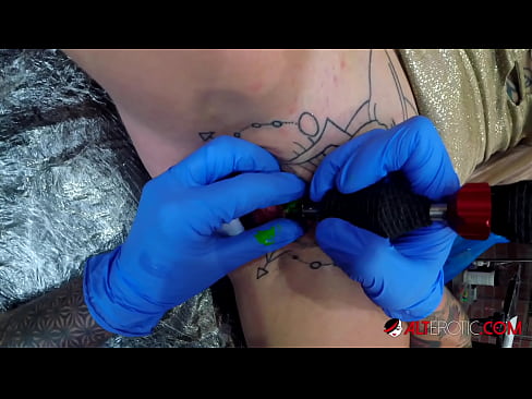 ❤️ Extremely tattooed hottie Sully Savage got a tattoo on her clitoris ❤️ Fucking at us